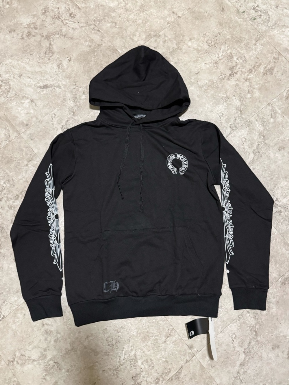 Black Chrome hearts hoodie